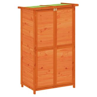 vidaXL Cobertizo Herramientas Jard&iacute;n Madera Pino Marr&oacute;n 83x57x140 Cm Vidaxl