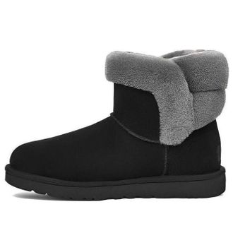 UGG (WMNS) UGG Saniya Mini Suede Classic Boot Black 1153512-BLK