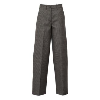 Nine In The Morning Rechte broek - Dames - Broeken - Bruin - Maat: W26 Leer