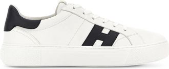 Hogan Low-Top Sneakers with Contrasting Heel Tab and Signature Logo