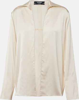 Jacquemus La Chemise Notte satin top