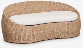 Sklum Sof&aacute; De Jard&iacute;n De 3 Plazas En Rat&aacute;n Clarnyx Sklum