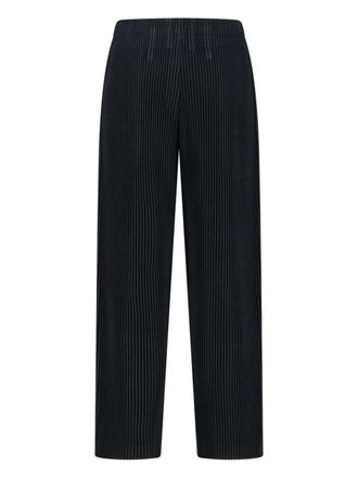 Homme Pliss&eacute; Issey Miyake Mens Trousers Black Polyester