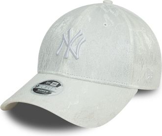 New Era Baseball Fan Cap New York Yankees Adjustable Women Ladies lace White Team Logo