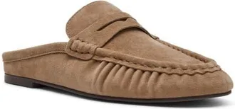 Steve Madden Rafe Loafer Mule in Taupe Suede at Nordstrom, Size 8.5