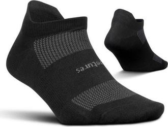 Feetures High Performance Ultra Light Ankle Sock No Show Socks with Heel Tab in Slate Black at Nordstrom, Size Small