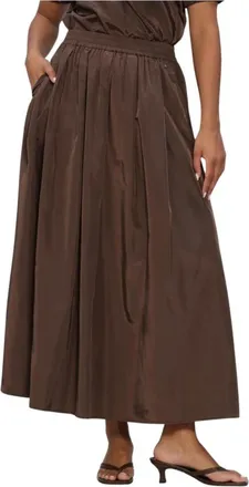 Ibana Sana Maxi Rok - Dames - Rokken - Bruin - Maat: W34