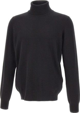 Gran Sasso Klassieke coltrui - Heren - Coltruien - Zwart - 3XL - Wol - Truien & Vesten