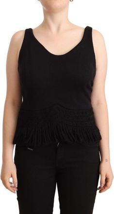 Ermanno Scervino Cotton Sleevelesss Tank Casual Womens Top