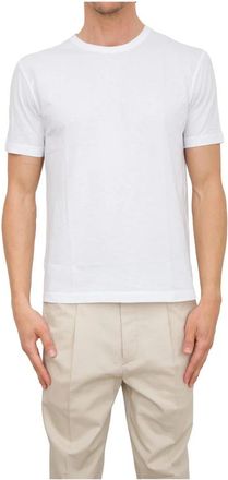 Paolo Pecora Jersey T-shirt in het wit - Heren - T-shirts - Wit - M - Katoen - Tops