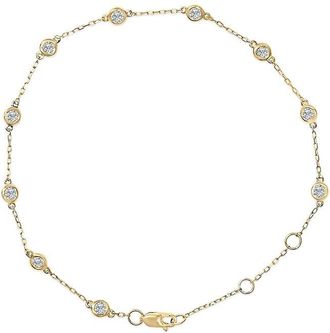 House of Brilliance Haus Of Brilliance 14K 0.50 Ct. Tw. Lab-Grown Diamond Station Bracelet