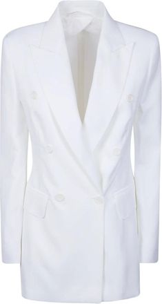Max Mara Jassen, Dames, Wit, XS, Blazers