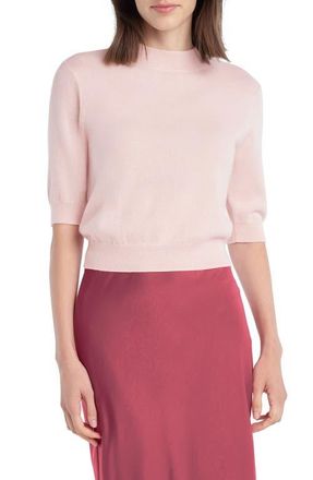 Favorite Daughter The Bonnie Mock Neck Cashmere Sweater in Blush Pink at Nordstrom, Size X-Small