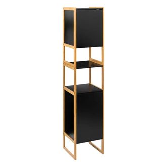 5five Simply Smart Cajonera Natur&eacute;o 2 Puertas, Negra - 5five