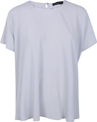 Fabiana Filippi Round Neck Short Sleeves Classic Tee Shirt