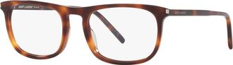 Saint Laurent 54mm Round optical glasses in Tortoise at Nordstrom
