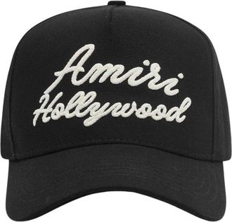 Amiri Black Logo-Embroidered Baseball Cap