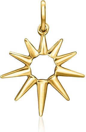 RS Pure by Ross-Simons Italian 14kt Yellow Gold Sun Charm