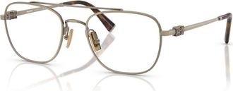 Miu Miu 53mm Square optical glasses in Gold at Nordstrom