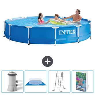 Intex Piscina Con Estructura Redonda - 366x76 Cm - 7-piezas Scb122