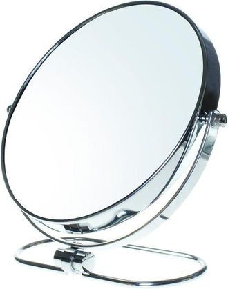 OEM Espejo De Maquillaje Plegable, Aumento De 5x, Espejo Cosm&eacute;tico Independiente De 8, Espejo Para Dormitorio Y Viajes, Espejo De Mesa De &Oslash; 20 Cm, Doble C