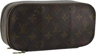 Louis Vuitton Pre-owned Clutches, female, Brown, Size: ONE SIZE Pre-owned Cosmetic Pouch