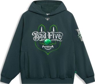 Li-Ning BadFive Graphic Hoodie Green AWDSJ09-2
