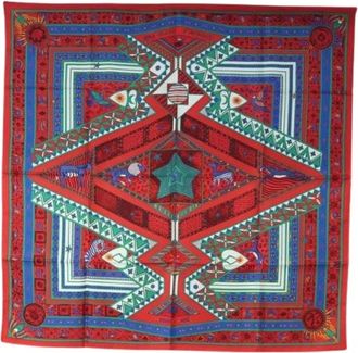 Herm&egrave;s Pre-owned Silk Scarf - Dames - Vintage Accessoires - Veelkleurig - ONE Size - Vintage
