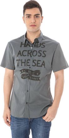Costume National Cotton Mens Shirt with Italian Mens Collar