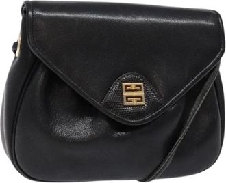 Givenchy Pre-owned Cross Body Bags, female, Black, Size: ONE SIZE Pre-owned Leather Shoulder Bag