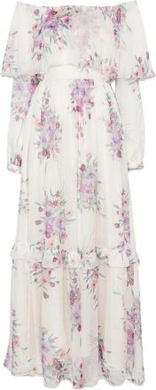 Raquel Diniz Marisol Floral-print Ruffled Maxi Dress