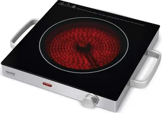 KitchenChef Kitchenchef - Estufa De Vitrocer&aacute;mica De Acero Inoxidable 2000w - Kcppv2000 - Kitchen Chef