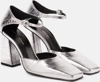 Proenza Schouler Quad metallic leather pumps