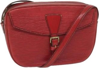 Louis Vuitton Tweedehands leren Louis Vuitton tassen - Dames - Vintage Schoudertas - Rood - ONE Size - Leer - Vintage