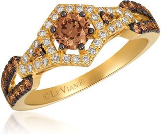 Le Vian Ladies Chocolate Diamonds Rings set in 14K Honey Gold