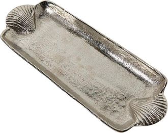 Two's Company Shell Handled Tray