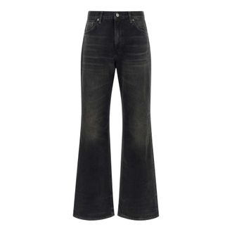 Haikure Korea Jeans - Dames - Flared Jeans - Zwart - W30 - Katoen - Jeans