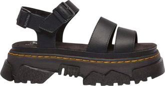 Dr. Martens Mattison 2 Strap Sandalen - Dames - Sandalen - Zwart - 38 EU - Leer - Schoenen