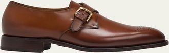Ralph Lauren Purple Label Mens Darnell II Leather Monk-Strap Loafers