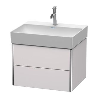 Duravit Duravit Xsquare Mueble De Pared 58.4x46.0 Cm, 2 Cajones, Para Lavabo Durasquare 235360, Color (frente/cuerpo): Blanco Lila Seda Laca Mate - Xs41610878