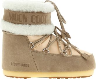 Moon Boot Icon Low Pearly Plus Boot - Dames - Schoenen - Beige - Maat: 39 EU Zijde
