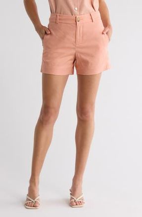 Vince Casual Linen Blend Shorts in Dk Apricot Clay at Nordstrom Rack, Size 12
