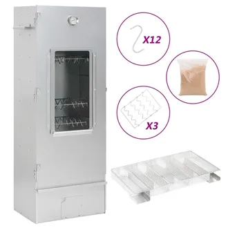 vidaXL Vidaxl - Forno Affumicatore Bbq Generatore Fumo Freddo Acciaio Zincato