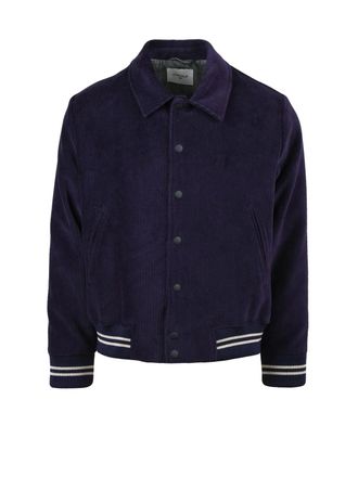 Circolo 1901 Purple Cotton-Blend Varsity Coat