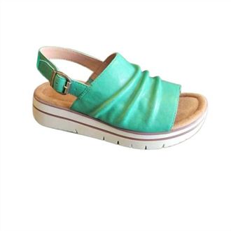 Salvia Womens Alice Sandals In Green