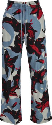 Dries Van Noten Wide-Leg Pants in Floral Cotton