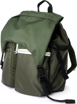 sacai Womens Sac &Agrave; Dos Utility Backpack Kaki Fonc&eacute; Khaki Shoulder Bags