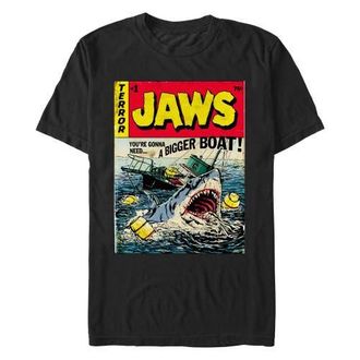 Jaws Mens Jaws Retro Comic Book Shark Graphic T-Shirt in Black at Nordstrom, Size Xx-Large