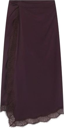 A.L.C. Bella lace-trim asymmetric skirt - Purple