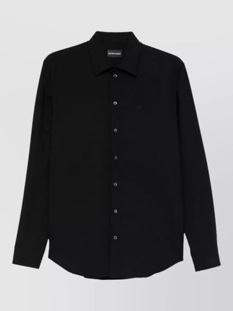 Emporio Armani wool shirt long sleeves button down collar